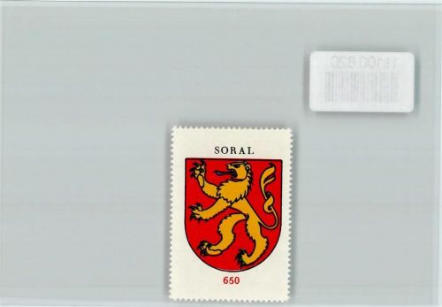 Soral Vignette Wappen Kaffee Hag ca 1920-1940 Soral