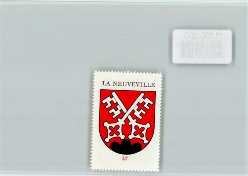 La Neuveville Vignette Wappen Kaffee Hag ca 1920-1940