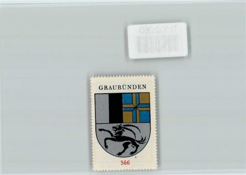Hochwang Graubünden - Vignette Wappen Kaffee Hag ca 1920-1940