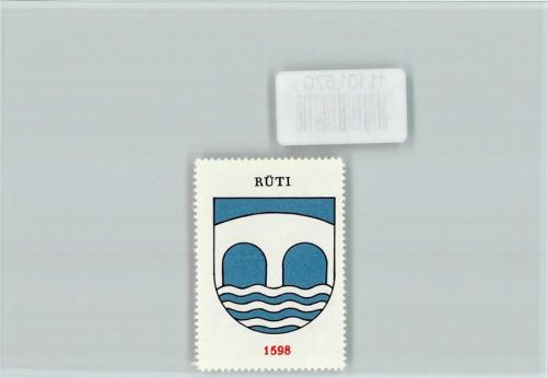 Rüti GL Vignette Wappen Kaffee Hag ca 1920-1940