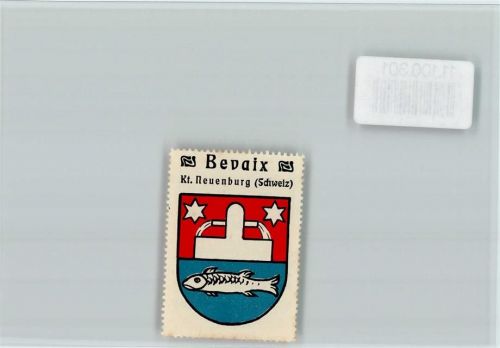Bevaix Vignette Wappen Kaffee Hag ca 1920-1940