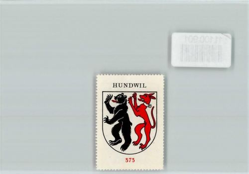 Hundwil Vignette Wappen Kaffee Hag ca 1920-1940 Hundwil
