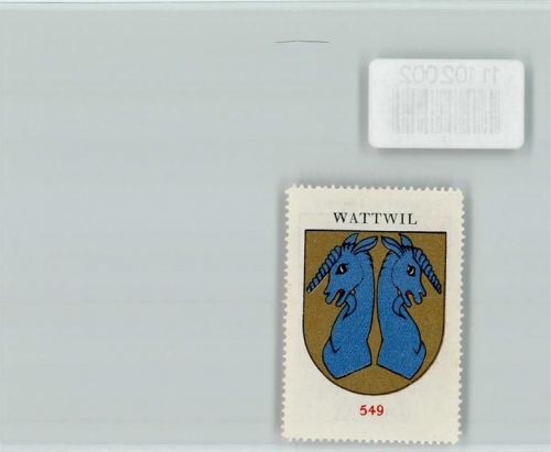 9630 Wattwil - Vignette Wappen Kaffee Hag ca 1920-1940