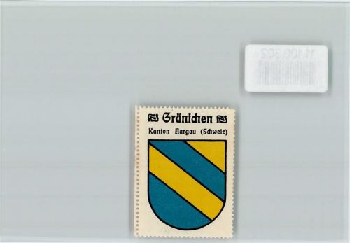Gränichen Vignette Wappen Kaffee Hag ca 1920-1940
