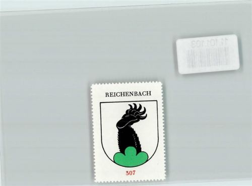 Reichenbach im Kandertal Vignette Wappen Kaffee Hag ca 1920-1940
