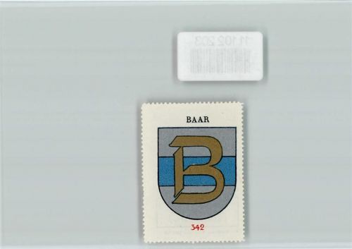 Baar Vignette Wappen Kaffee Hag ca 1920-1940