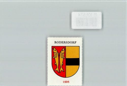 Rodersdorf Vignette Wappen Kaffee Hag ca 1920-1940