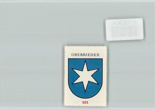 8942 Oberrieden - Vignette Wappen Kaffee Hag ca 1920-1940 Oberrieden
