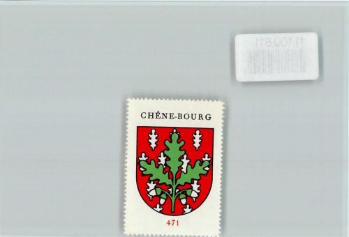 Chêne-Bourg Vignette Wappen Kaffee Hag ca 1920-1940 Chêne-Bourg