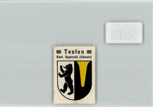 Teufen AR Vignette Wappen Kaffee Hag ca 1920-1940