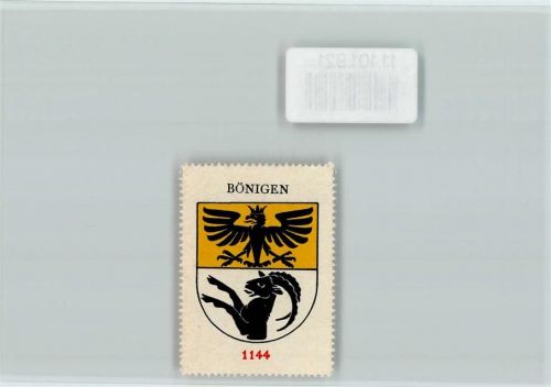 Bönigen b. Interlaken Vignette Wappen Kaffee Hag ca 1920-1940