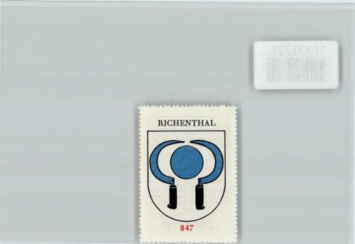 Richenthal Vignette Wappen Kaffee Hag ca 1920-1940 Richenthal