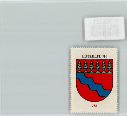 Lützelflüh Vignette Wappen Kaffee Hag ca 1920-1940