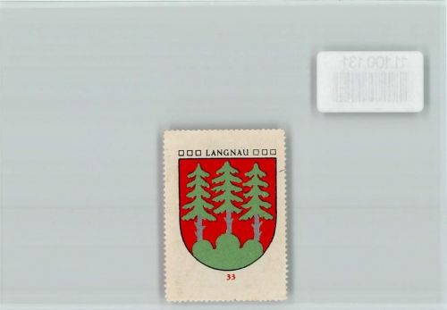Langnau Vignette Wappen Kaffee Hag ca 1920-1940
