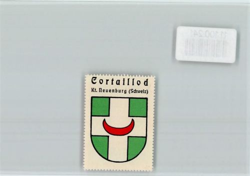 Cortaillod Vignette Wappen Kaffee Hag ca 1920-1940