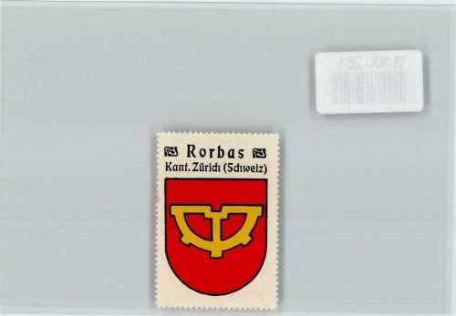 Rorbas Vignette Wappen Kaffee Hag ca 1920-1940