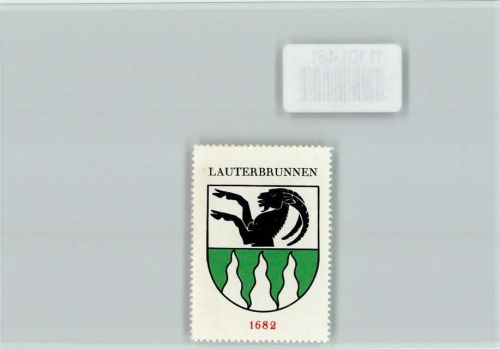 Lauterbrunnen Vignette Wappen Kaffee Hag ca 1920-1940 Lauterbrunnen