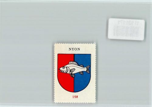 Nyon Vignette Wappen Kaffee Hag ca 1920-1940 Nyon