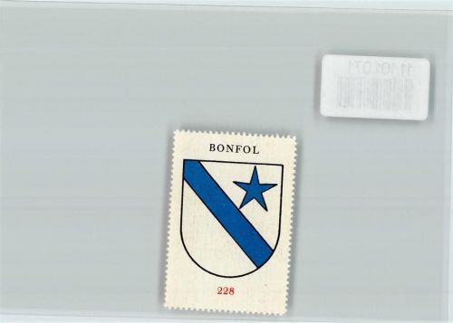 2944 Bonfol - Vignette Wappen Kaffee Hag ca 1920-1940 Bonfol