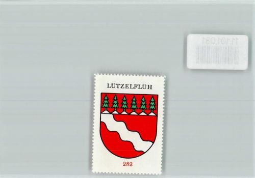 Lützelflüh Vignette Wappen Kaffee Hag ca 1920-1940 Lützelflüh