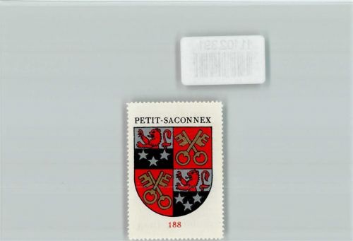 Le Grand-Saconnex Petit-Saconnex Vignette Wappen Kaffee Hag ca 1920-1940