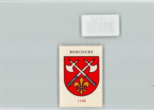 Boncourt Vignette Wappen Kaffee Hag ca 1920-1940