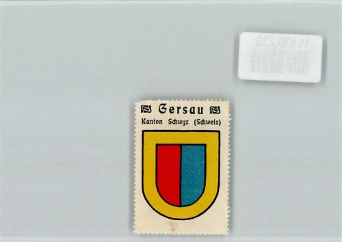 6442 Gersau - Vignette Wappen Kaffee Hag ca 1920-1940