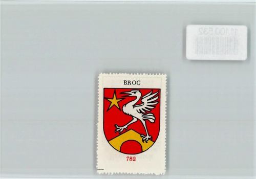 Broc Vignette Wappen Kaffee Hag ca 1920-1940 Broc
