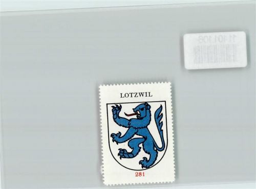 Lotzwil Vignette Wappen Kaffee Hag ca 1920-1940 Lotzwil