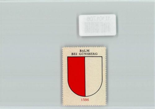 Balm b. Günsberg Vignette Wappen Kaffee Hag ca 1920-1940