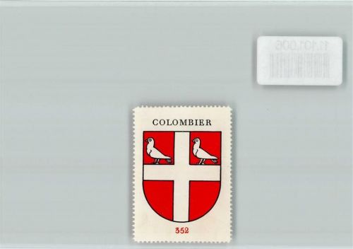 Colombier NE Vignette Wappen Kaffee Hag ca 1920-1940 Colombier