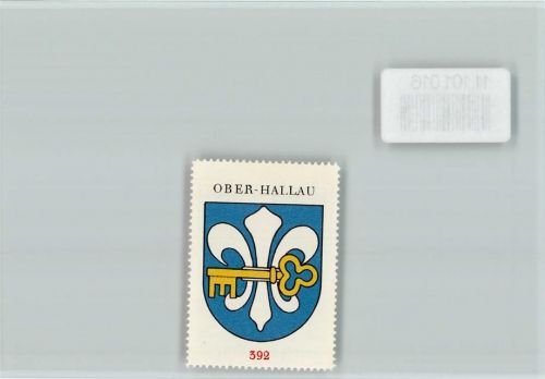 8216 Oberhallau - Vignette Wappen Kaffee Hag ca 1920-1940 Ober-Hallau