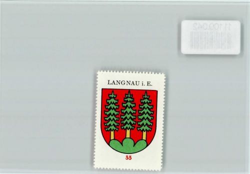 Langnau Vignette Wappen Kaffee Hag ca 1920-1940