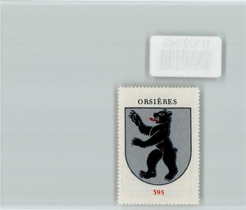 Orsières Vignette Wappen Kaffee Hag ca 1920-1940