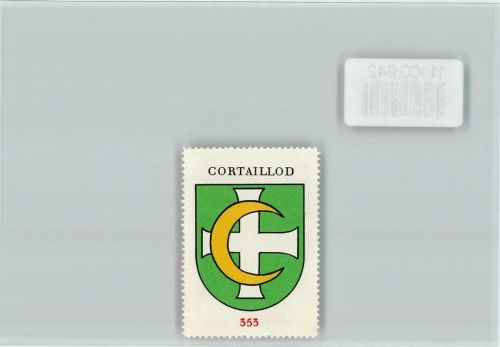 Cortaillod Vignette Wappen Kaffee Hag ca 1920-1940 Cortaillod