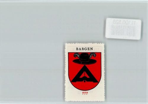 8233 Bargen SH - Vignette Wappen Kaffee Hag ca 1920-1940 Bargen