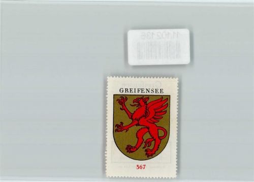 Greifensee Vignette Wappen Kaffee Hag ca 1920-1940