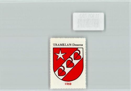 Tramelan Tramelan-Dessous Vignette Wappen Kaffee Hag ca 1920-1940