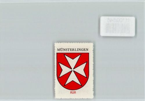 8596 Münsterlingen - Vignette Wappen Kaffee Hag ca 1920-1940 Münsterlingen