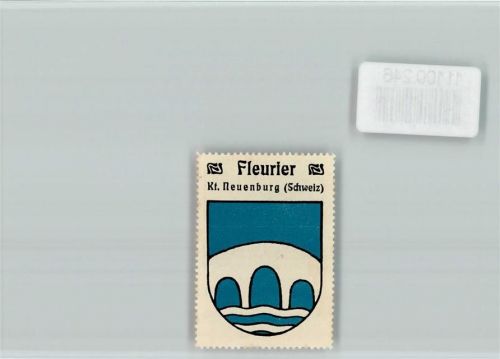 Fleurier Vignette Wappen Kaffee Hag ca 1920-1940