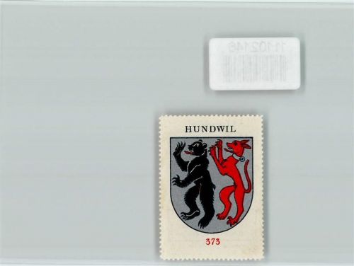Hundwil Vignette Wappen Kaffee Hag ca 1920-1940