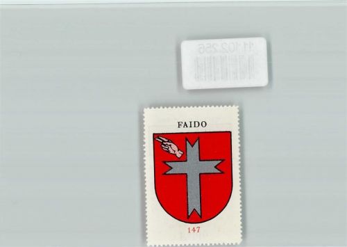 Faido Vignette Wappen Kaffee Hag ca 1920-1940