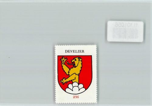 2802 Develier - Vignette Wappen Kaffee Hag ca 1920-1940 Develier