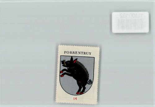 2900 Porrentruy Pruntrut - Vignette Wappen Kaffee Hag ca 1920-1940