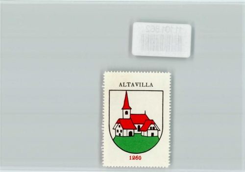 Murten Altavilla Vignette Wappen Kaffee Hag ca 1920-1940
