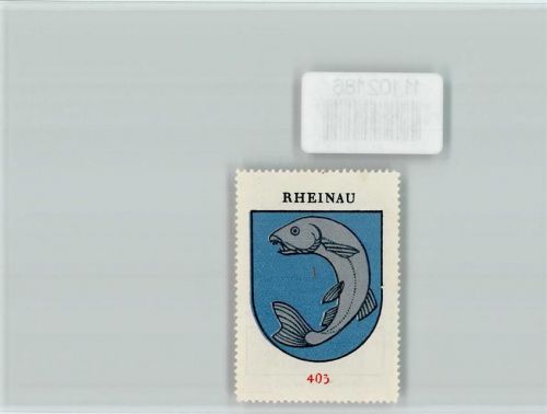 Rheinau Vignette Wappen Kaffee Hag ca 1920-1940