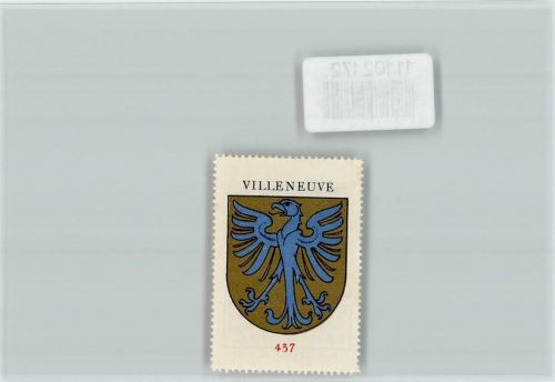 Villeneuve VD Vignette Wappen Kaffee Hag ca 1920-1940
