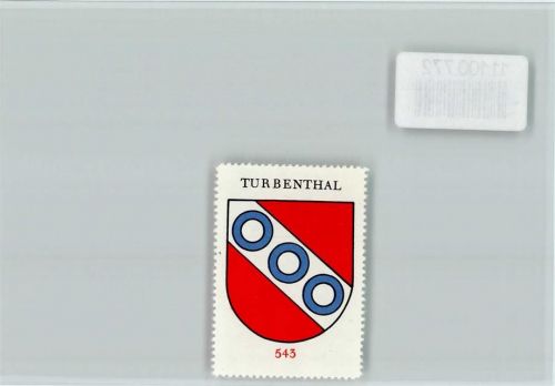 Turbenthal Vignette Wappen Kaffee Hag ca 1920-1940 Turbenthal