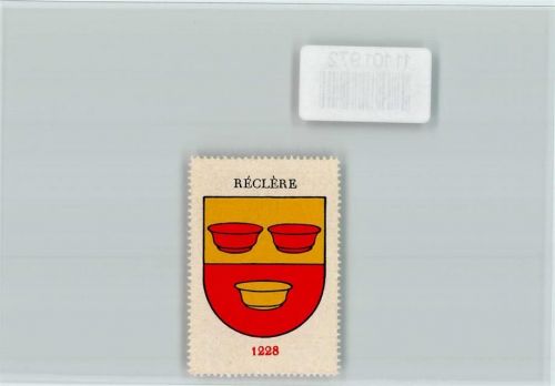 2912 Réclère - Vignette Wappen Kaffee Hag ca 1920-1940