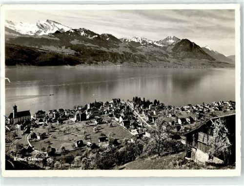 6442 Gersau Foto AK Vierwaldstättersee Schwalmis Klewenalp Stanserhorn